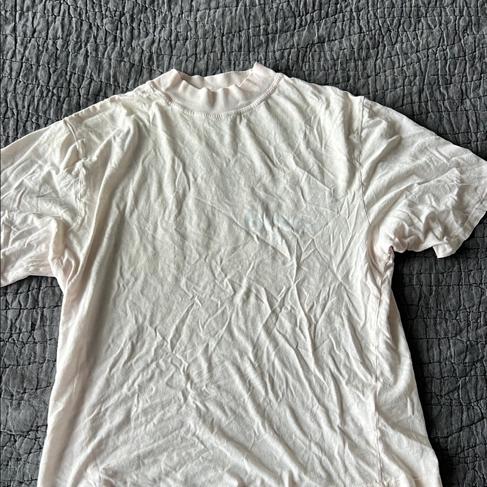 Anine Bing pink mock neck tee